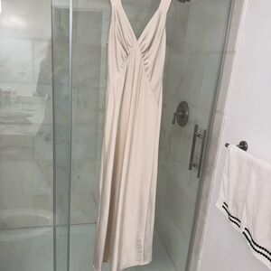 Sexy Silhouettes House of Harlow 1960 Cream Maxi Slip Dress